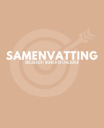 Samenvatting - Doelgericht werken en evalueren (DOWE)