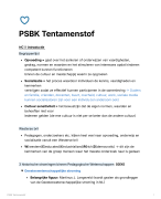Overzichtelijke Samenvatting ALLE Tentamenstof PSBK