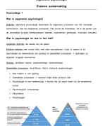 samenvatting algemene psychologie 1TPS