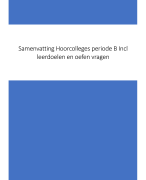 Samenvatting HC wonen conceptueel incl oefen vragen en leerdoelen