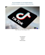 Praktijkgericht Onderzoek Litratuurverslag voorbeeld - Nepnieuws op TikTok