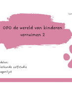 samenvatting opo de wereld van kinderen verruimen 2
