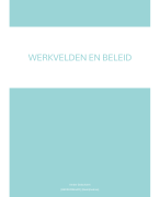 Werkvelden en beleid