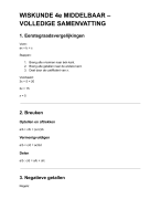 wiskunde regels 4 de middelbaar
