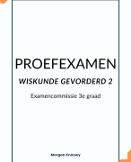 Proefexamen wiskunde gevorderd 2 (gebaseerd op examen 2026)
