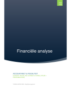 Samenvatting financiële analyse 