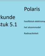Natuurkunde Polaris vwo 3, hoofdstuk 5