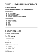 UITGEBREIDE  samenvatting Thema 1-2-3 van aardrijksunde examencommissie richting Wetenschappen wiskunde