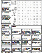 Quiz woordzoekers voor groep 5-6-7-8 - Prehistorie