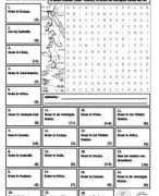 Quiz woordzoekers voor groep 5-6-7-8 - zeeën en rivieren