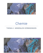 Chemie samenvatting thema 4 minerale verbindingen ION 5.2 