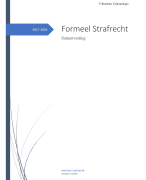 Samenvatting Formeel Strafrecht