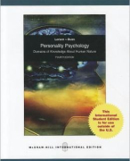 Samenvatting Personality Psychology