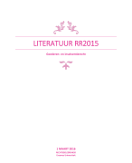 RR205 Goederen en insolventierecht, samenvatting literatuur