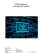 Moduleopdracht Management Support Cijfer 8 NCOI Officemanagement 2018