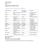 Spanish Grammar A1-B