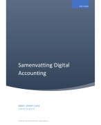 Samenvatting Expert Class: Digital Accounting