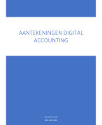 Aantekeningen Digital Accouting
