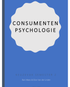 Samenvatting keuzevak Consumentenpsychologie