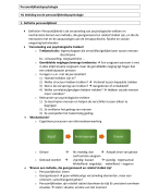 Samenvatting Persoonlijkheidspsychologie (slides + boek)