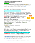 Ontwikkelingspsychologie specialisatie 2017-2018