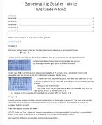Samenvatting Wiskunde A havo getal en ruimte H5, H6, H9, H10, H11 - prettig voor het leren van je eindexamen!
