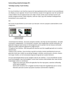 Technolgy scouting, Touch interface ~ hoofdstuk 2