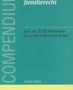 Samenvatting Compendium van het personen- en familierecht