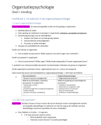 Samenvatting organisatiepsychologie 