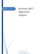 Business & ICT Alignment Rapport 