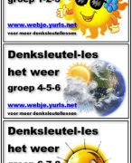 Denksleutellessen Het weer -  groep 1-8