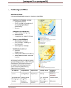 Samenvatting - Aardrijkskunde (de Geo) - Havo/VWO 2 - hoofdstuk 1 (paragraaf 1 en paragraaf 2) - Zuid-Afrika