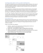 Creating project plans to focus product development - S. Wheelwright and K. Clark