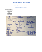 Summary Organisational Behavior HCM 2017/2018