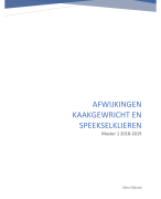 Afwijkingen aan kaakgewricht en speekselklieren 
