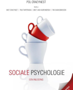 Samenvatting sociale psychologie hoorcollege 7