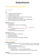 biologie - biochemie samenvatting 1vk