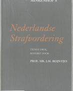 Samenvatting De Nederlandse strafvordering