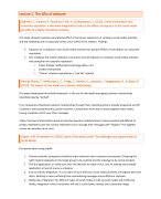 Summary Webcare lectures