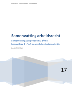 Samenvatting van Arbeidsrecht