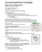 Samenvatting Humane Anatomie en Fysiologie
