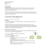 Supply Chain Management