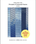 Samenvatting Corporate Finance - CF - Principles of Corporate Finance