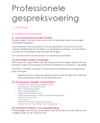 Samenvatting professionele gespreksvoering