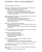 Samenvatting maatschappijleer, hoofdstuk 1 Wat is maatschappijleer? (VWO)