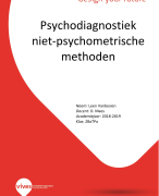 Psychodiagnostiek-niet psychometrische methoden: observeren en rapporteren 2018-2019