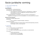 Samenvatting Socio-juridische Vorming