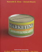 Samenvatting Geïntegreerde marketingcommunicatie
