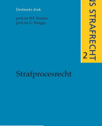 STRAFRECHT 3 hoorcollege aantekeningen 2018-2019