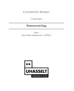Samenvatting van Compilers